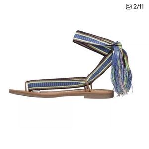 Sam & Libby Multicolor Striped Sandals